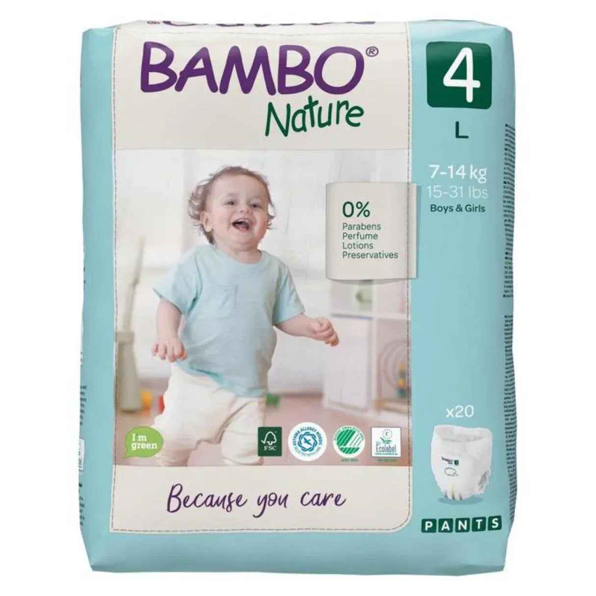 Bambo Nature® Diaper pants Maxi Size 4 (7-14 kg) 20 pcs.