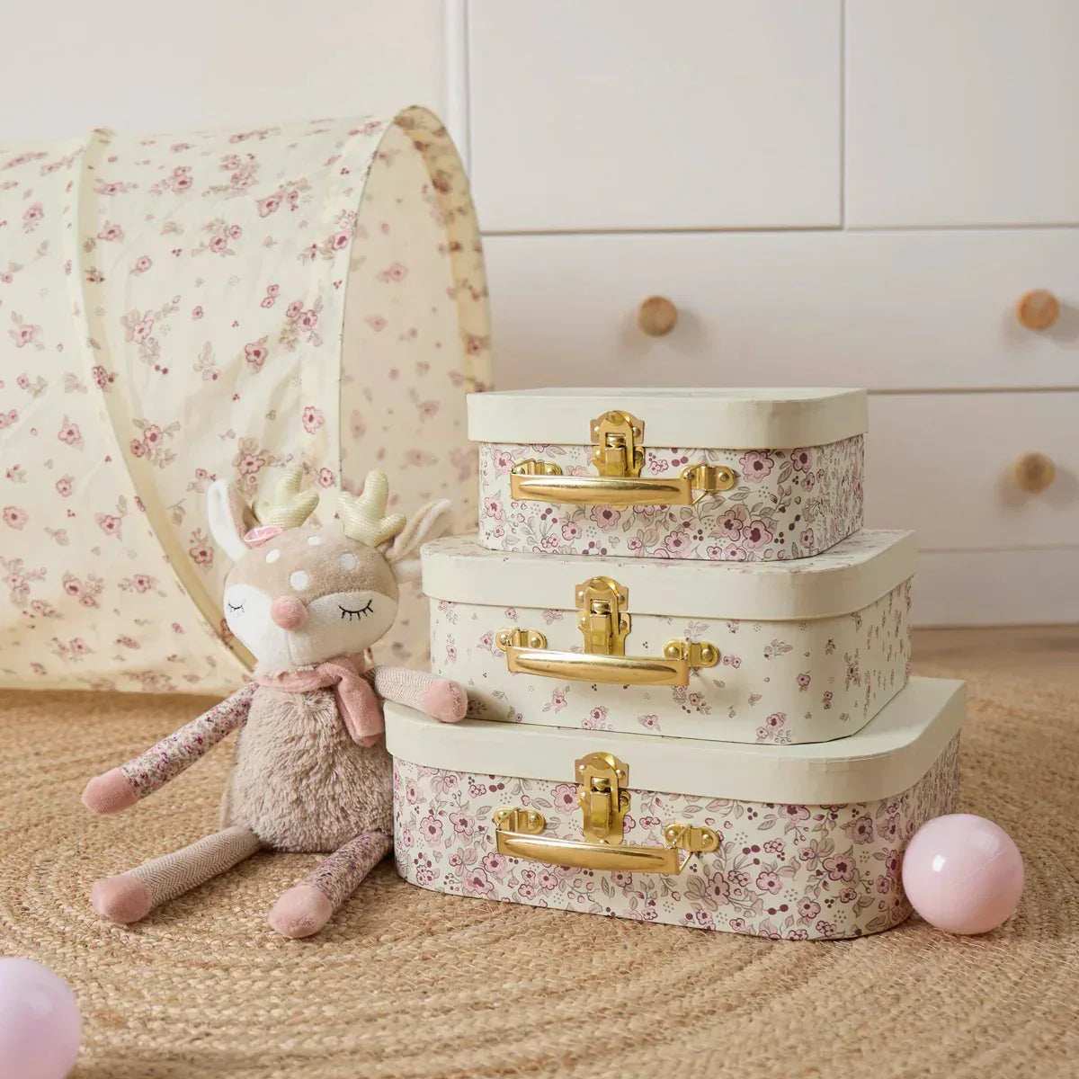 Bieco® 3-Piece Suitcase Set Ella Vintage Flowers - Image 5