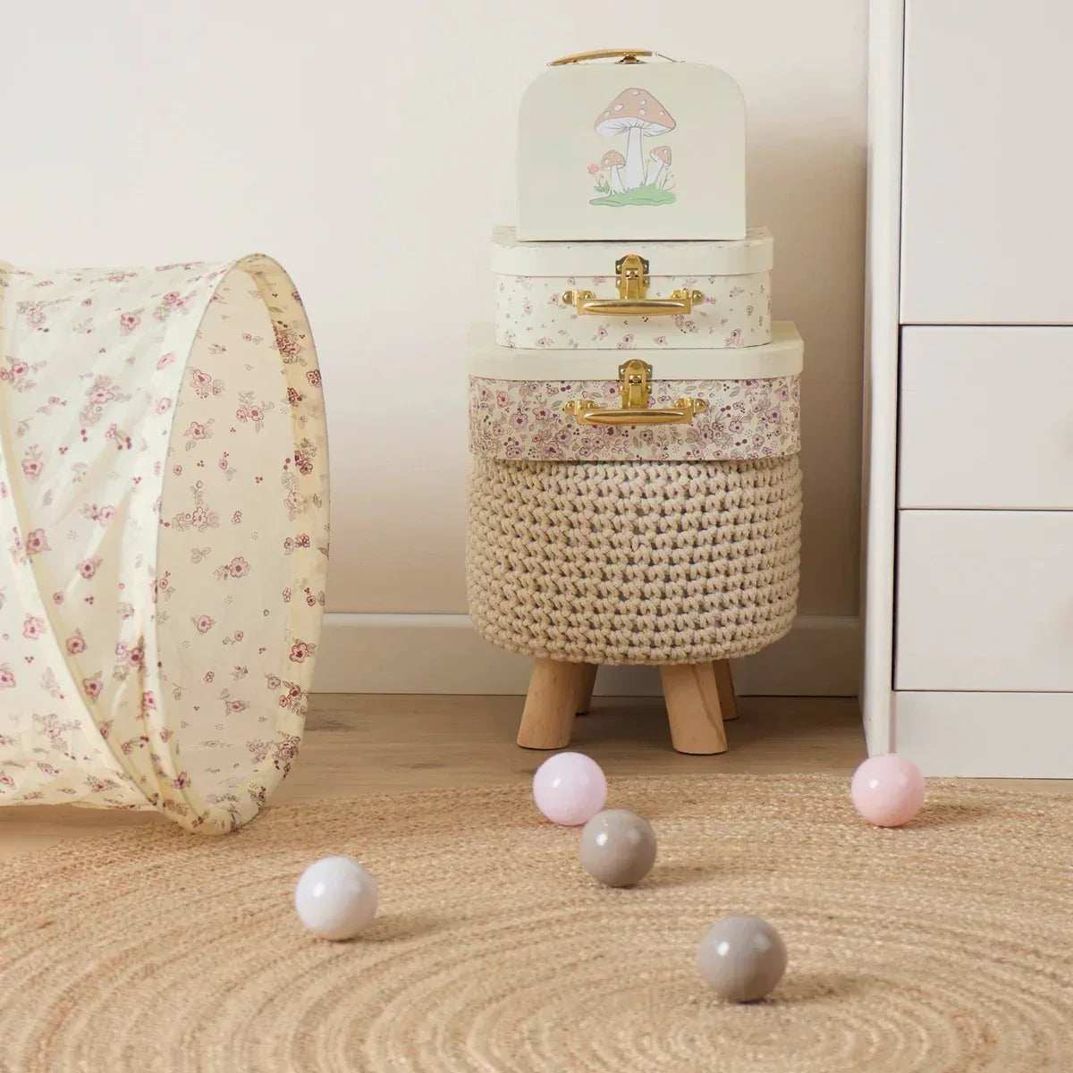 Bieco® 3-Piece Suitcase Set Ella Vintage Flowers - Image 7