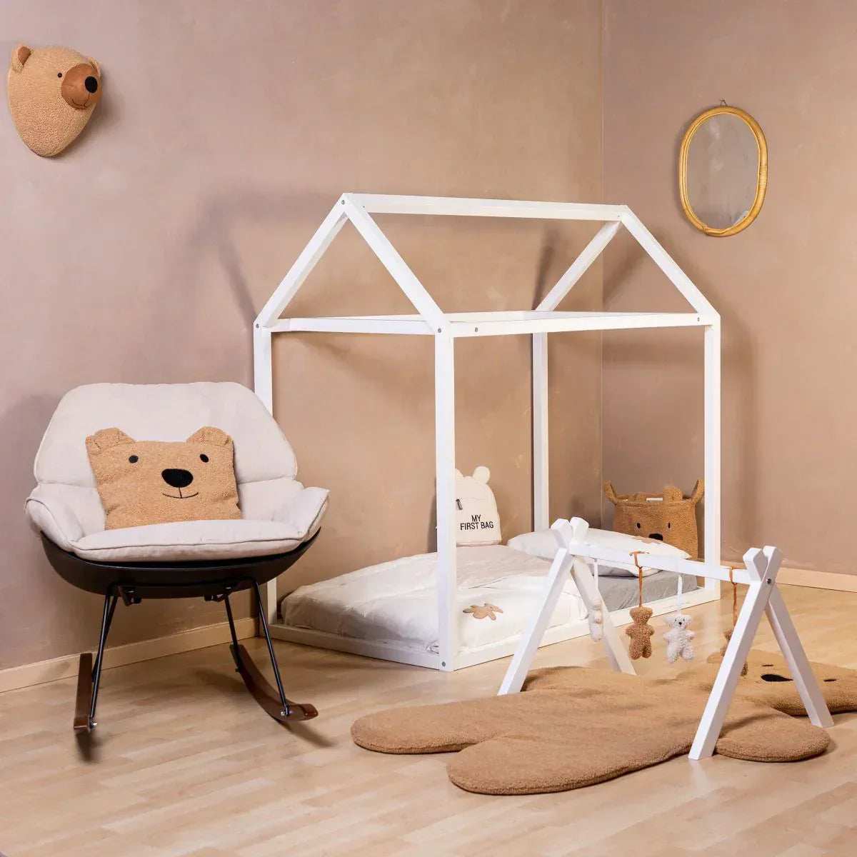 Childhome® House Bedframe 140x70 White - Image 6