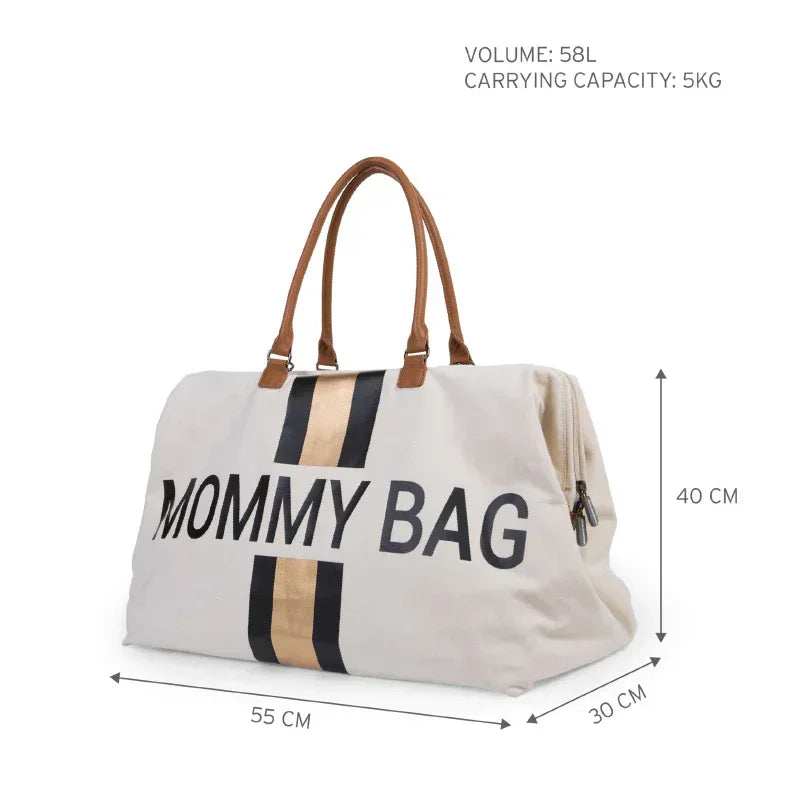 Childhome® Mommy Bag Canvas Black/Gold - Image 5