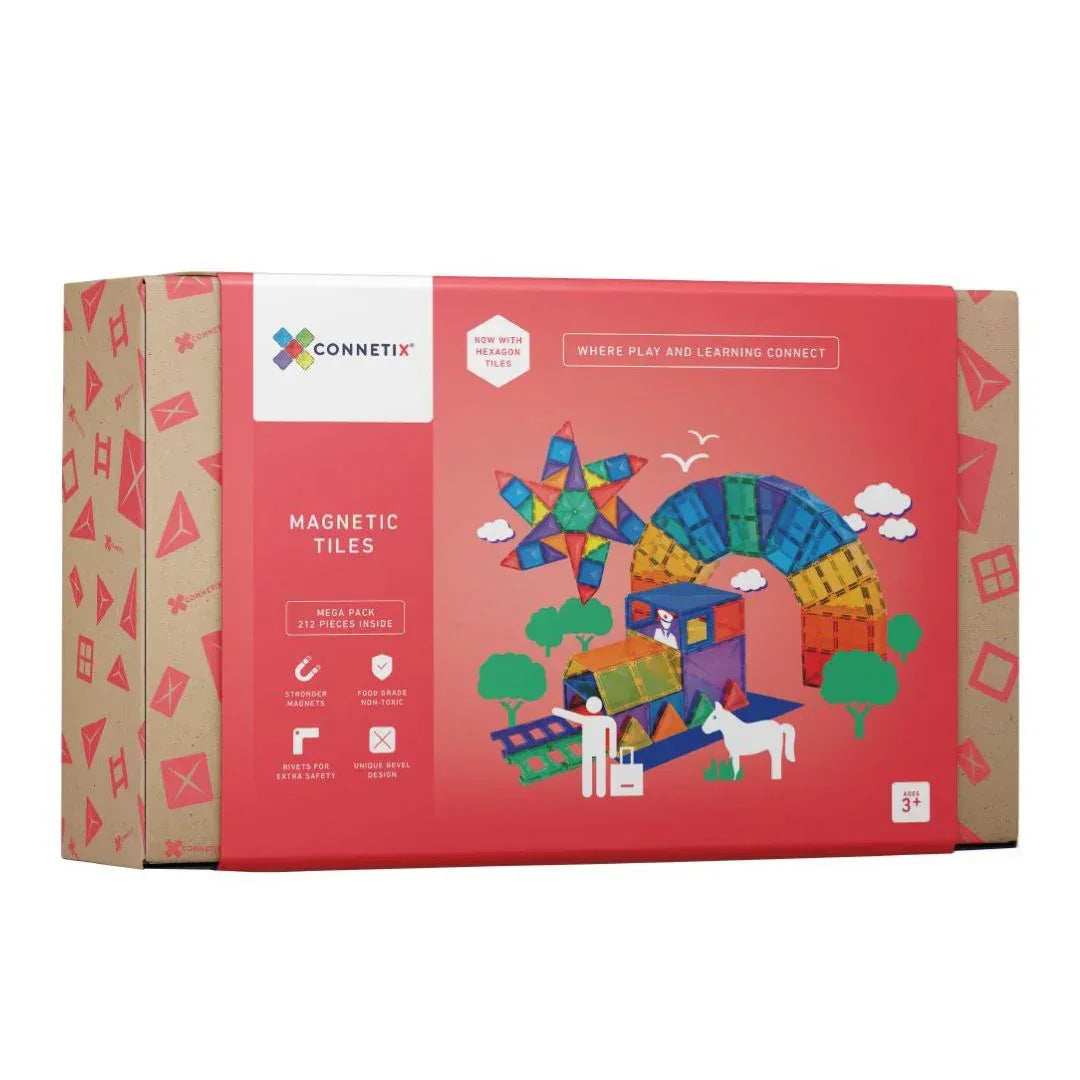 Connetix® Magnetic Tiles Rainbow Mega Pack 212 pcs