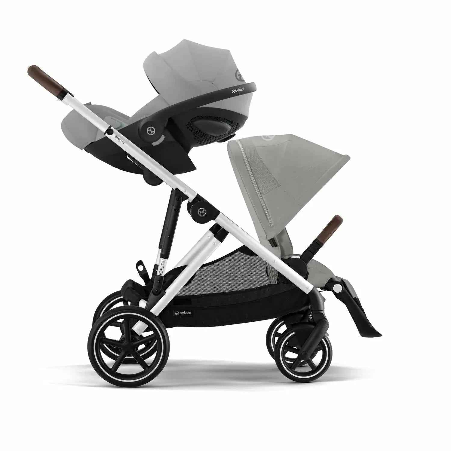 Cybex® Baby Stroller Gazelle™ S Stone Grey (Silver Frame) - Image 7