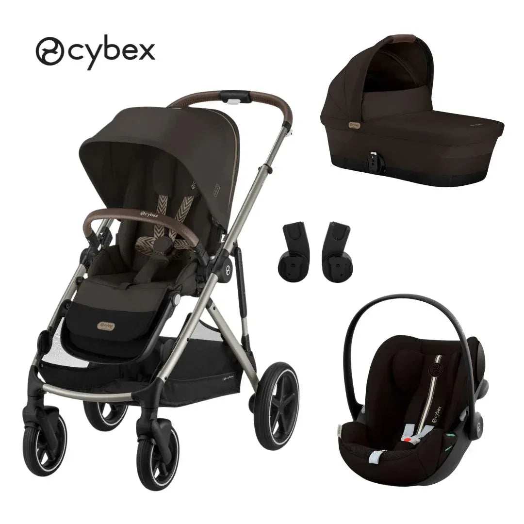Cybex® Gazelle S 3-in-1 Stroller + Cloud G i-Size Car Seat Chocolate Brown