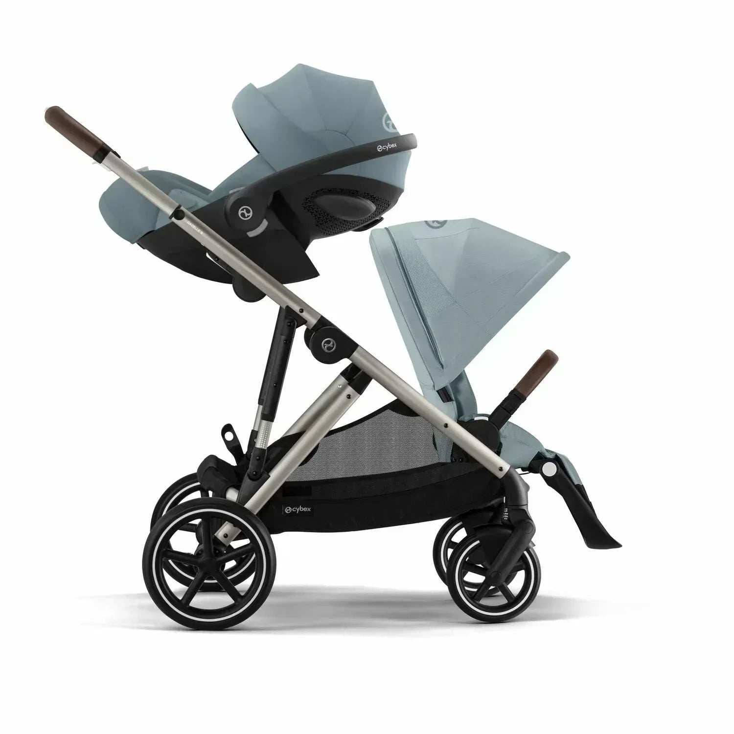 Cybex® Gazelle S 4-in-1 Stroller + Cloud G i-Size Car Seat + Isofix Base G Stormy Blue - Image 3