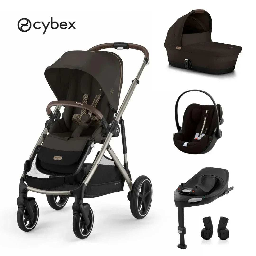 Cybex® Gazelle S 4-in-1 Stroller + Cloud G i-Size Car Seat + Isofix Base G Chocolate Brown