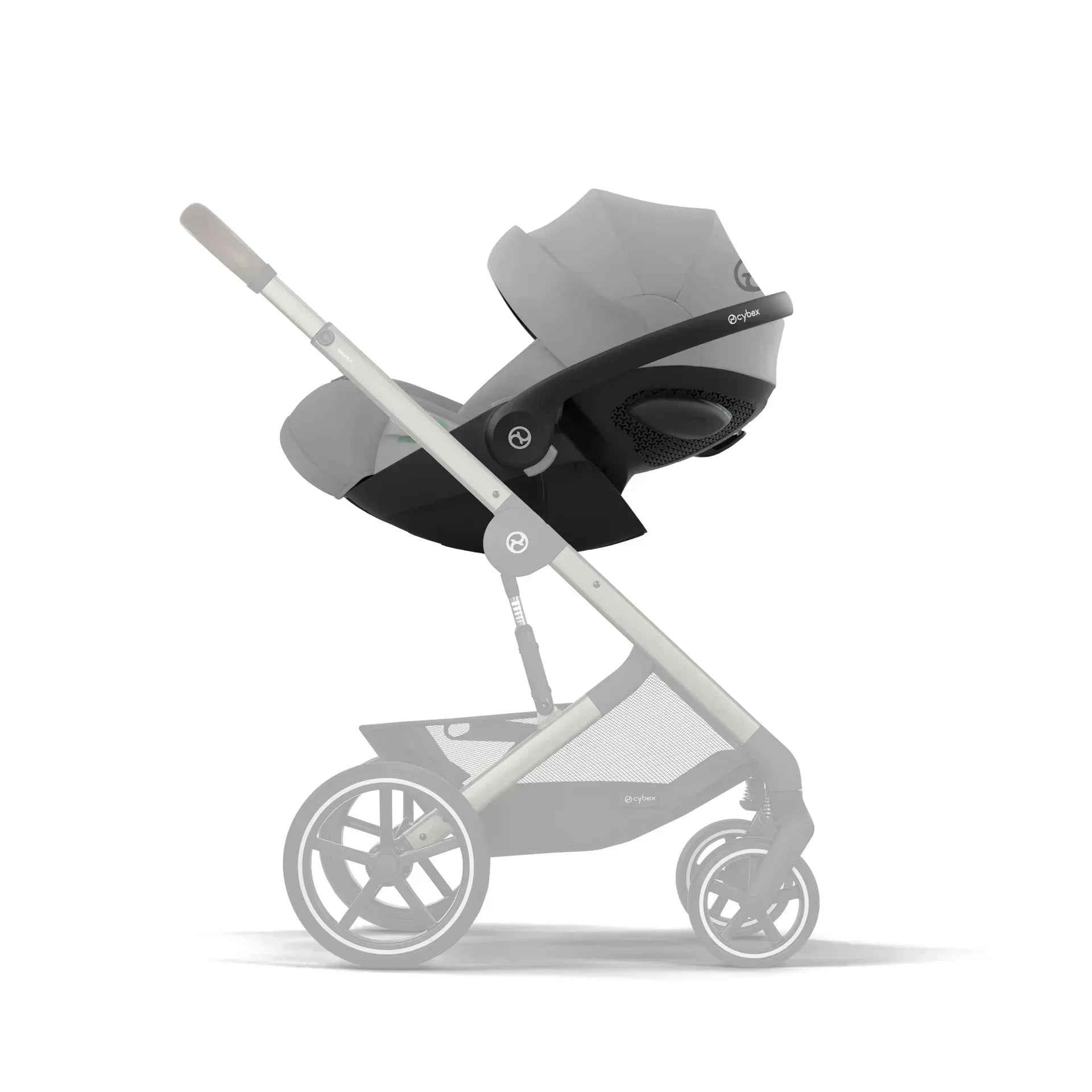 Cybex® 3in1 Stroller Balios S Lux + Carry Cot + Cloud G Car Seat Stone Grey (+ Rain cover) - Image 9