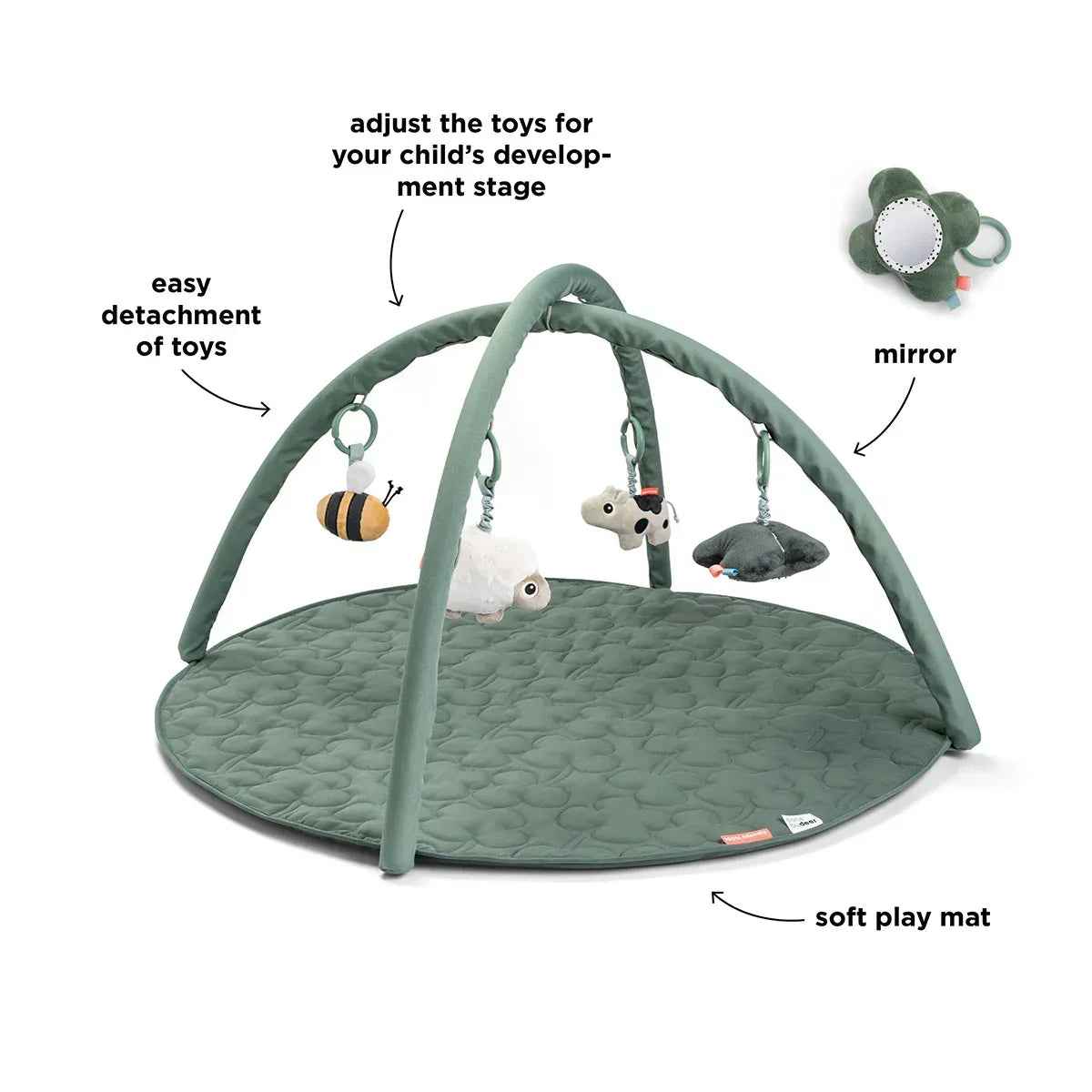 Done by Deer® Activity play mat Tiny Farm Green - Image 4