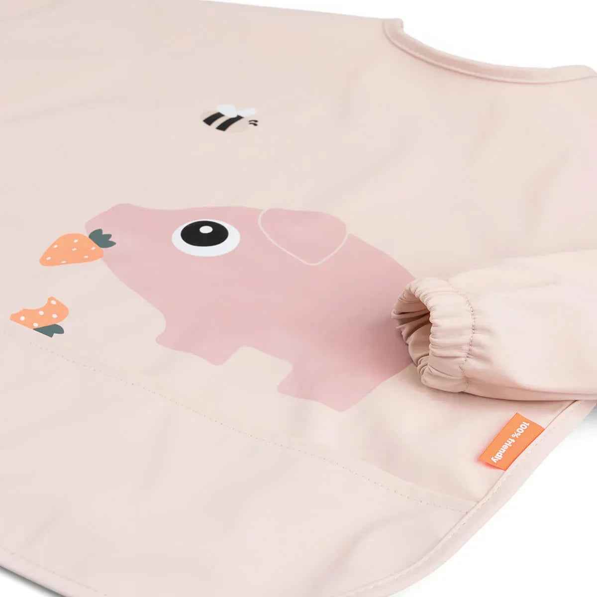 Done by Deer® Bib with sleeves Tiny Farm Powder - Image 3