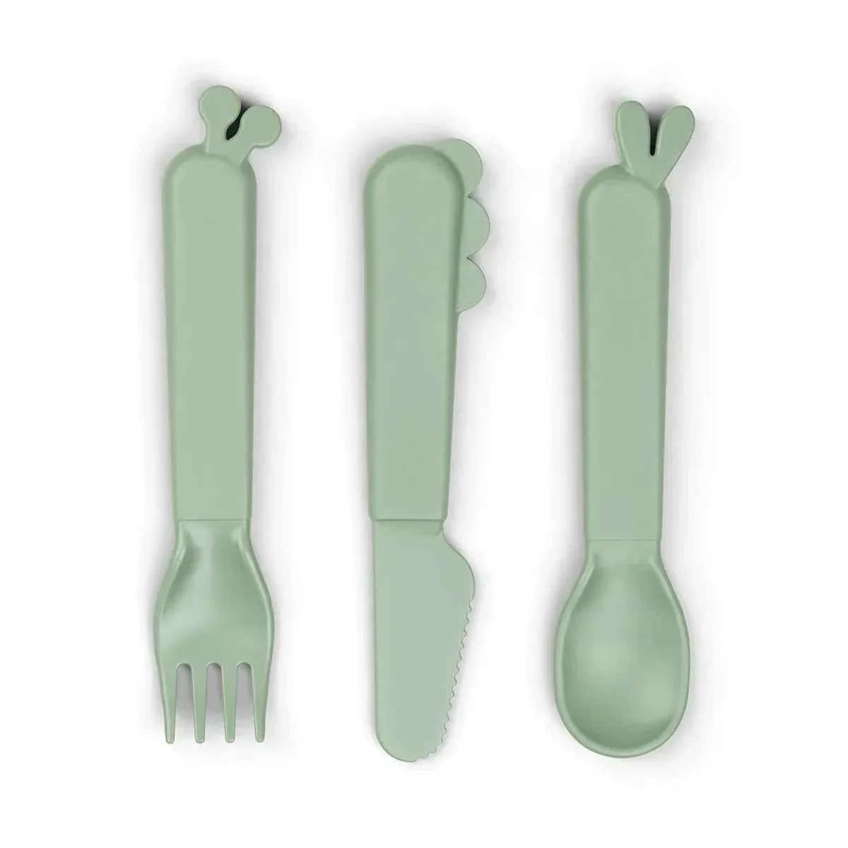 Done by Deer® Kiddish cutlery set Deer friends Green