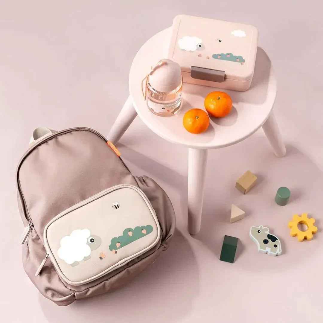 Done by Deer® Lunch box w/divider Tiny farm Powder - Image 5