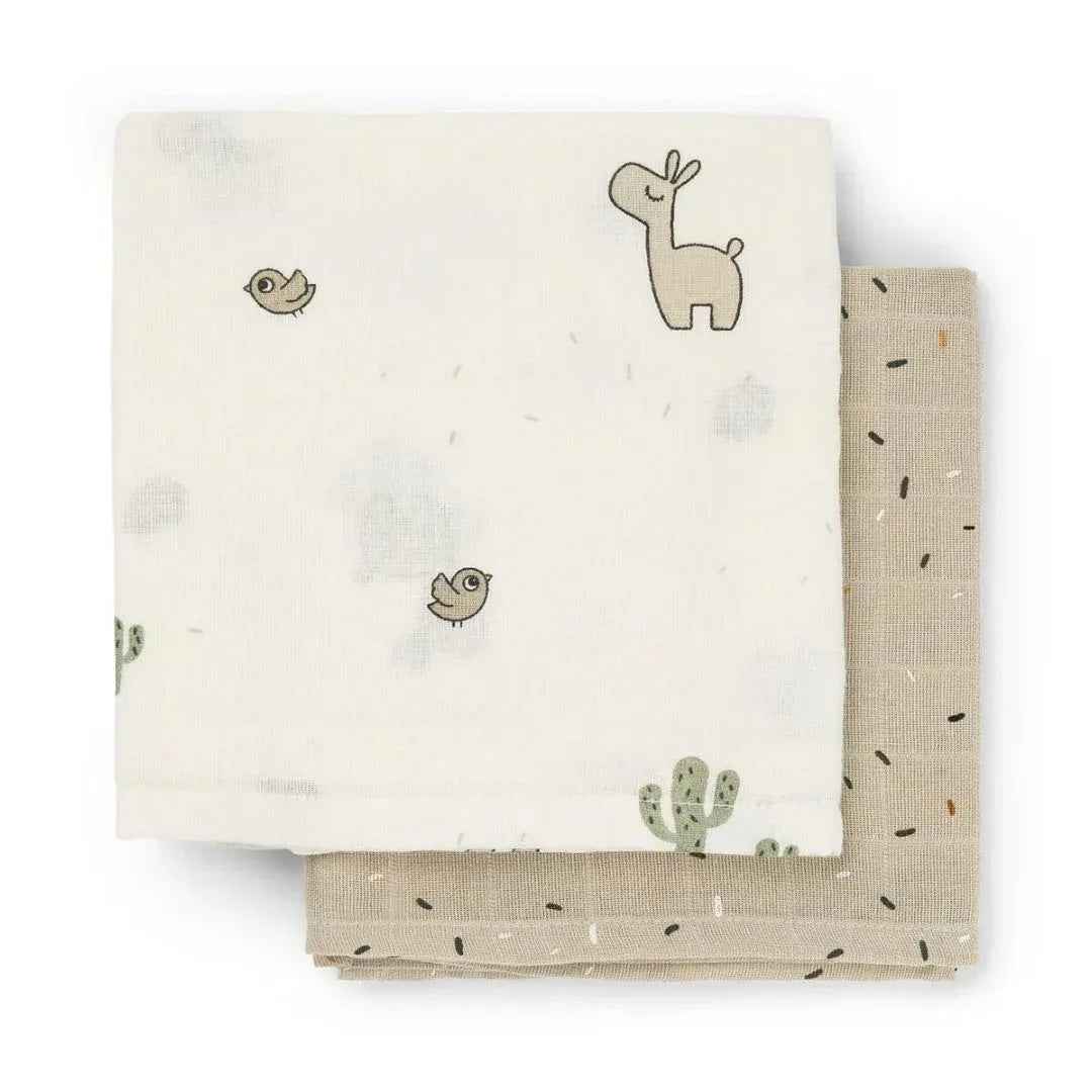 Done by Deer® Muslin Cloth Set Lalee Sand 65x65 - Image 2