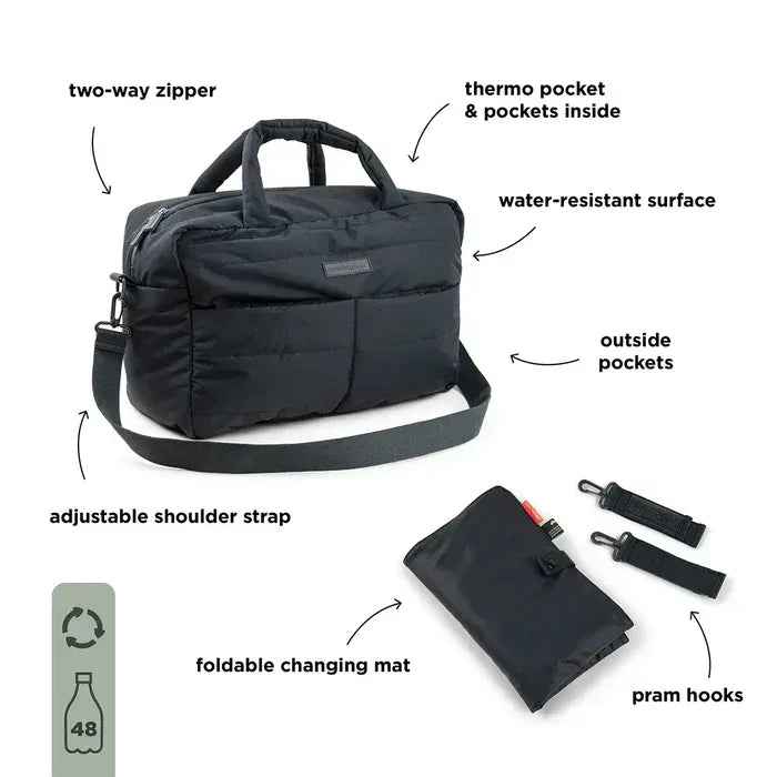 Done by Deer® Quilted changing bag Black - Image 2
