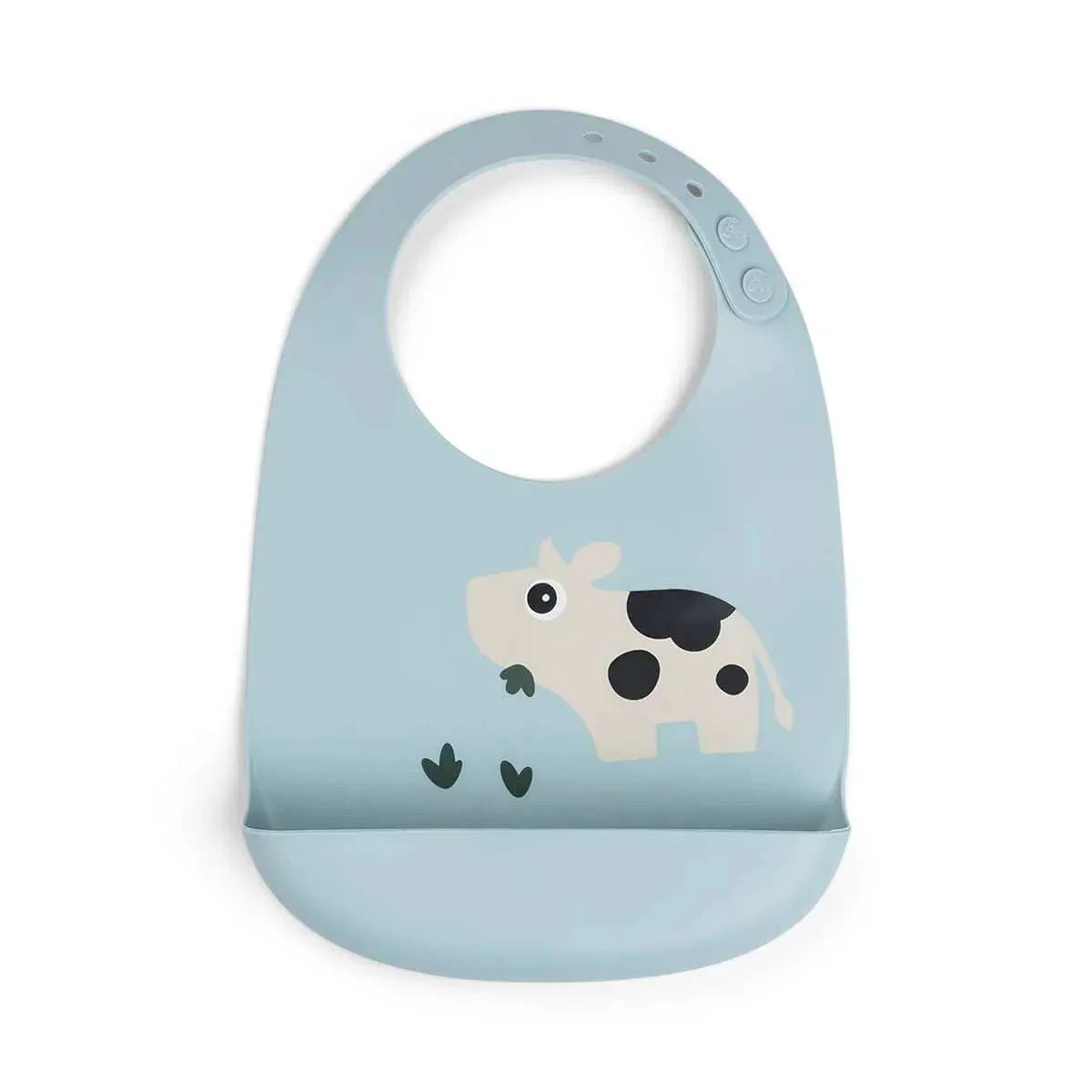 Done by Deer® Silicone bib Dotti Blue