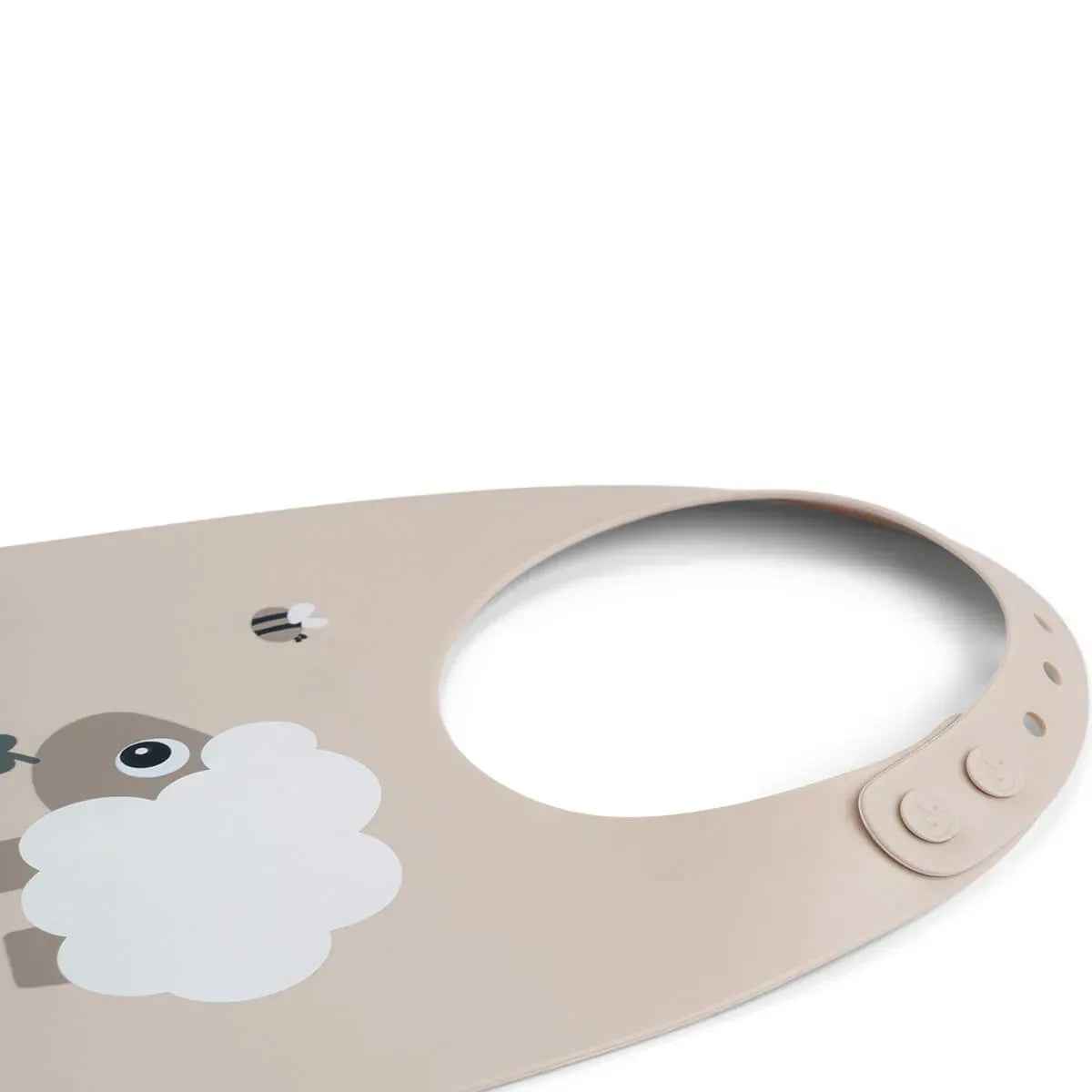 Done by Deer® Silicone bib Sheepy Sand - Image 3