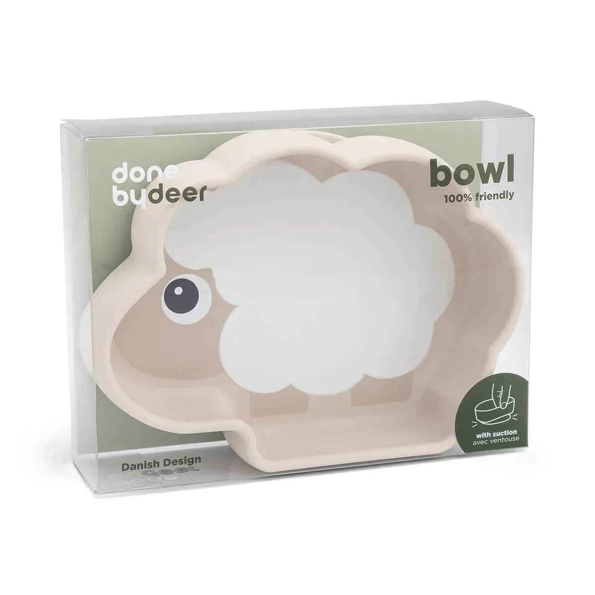 Done by Deer® Silicone bowl Stick&Stay Sheepy Sand - Image 6