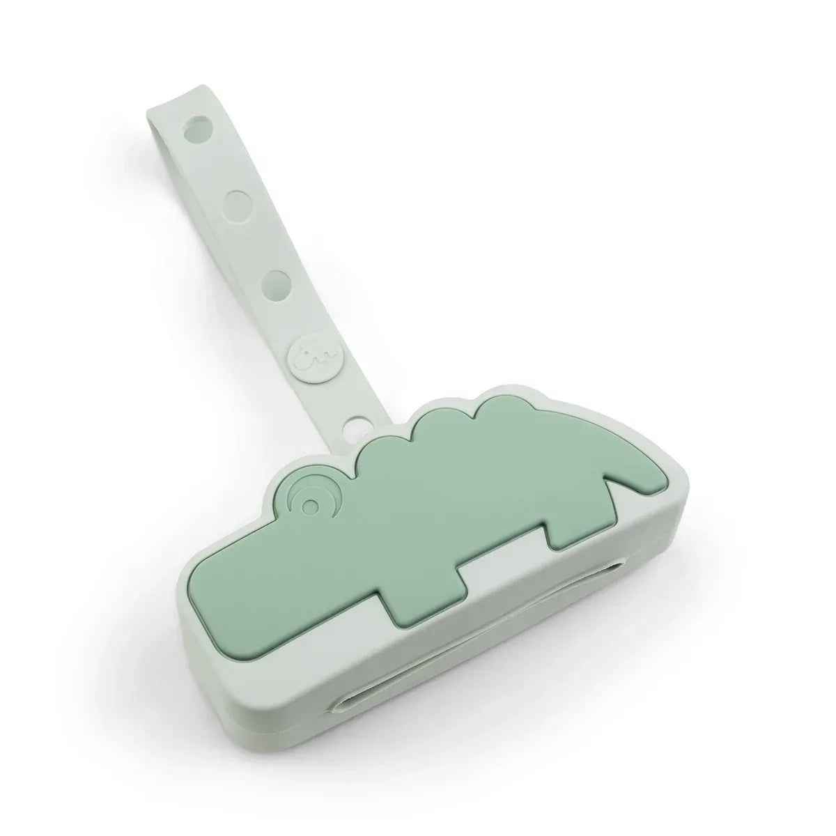 Done by Deer® Silicone pacifier pouch Croco Green