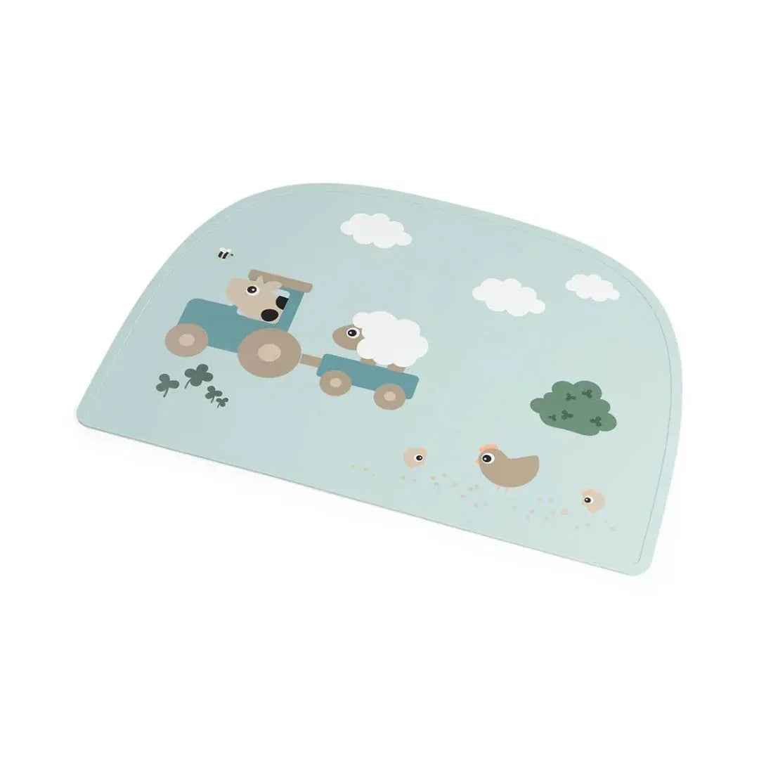 Done by Deer® Silicone Placemat Tiny Farm Blue - Image 2
