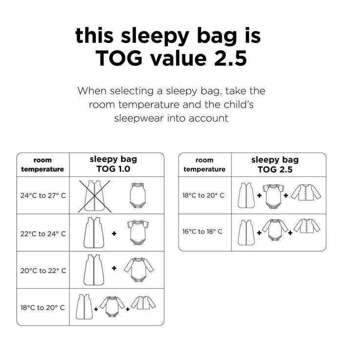 Done by Deer® Sleepy bag TOG 2.5 Playground 70cm Blue - Image 3