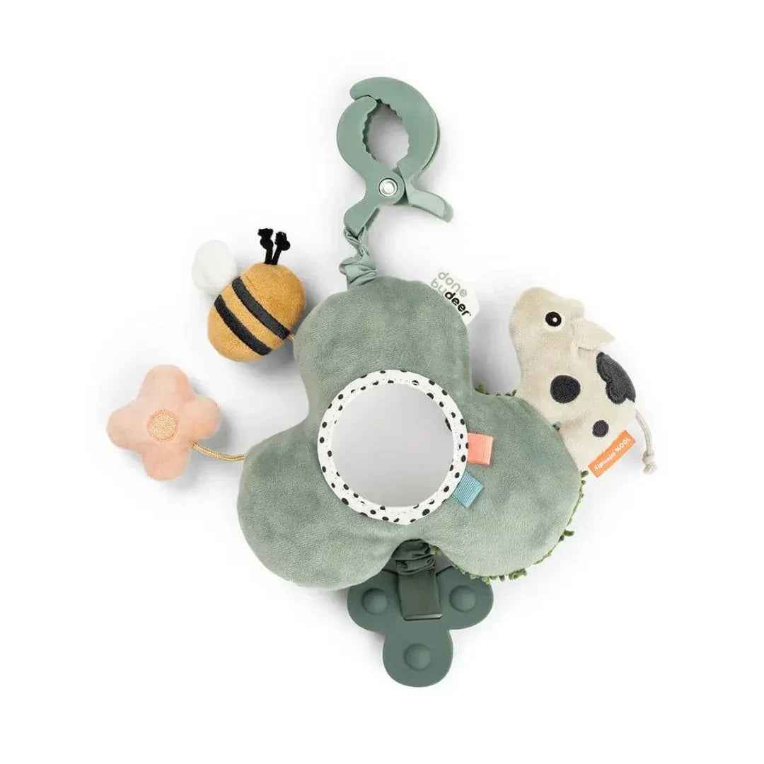 Done by Deer® To-Go Sensory Toy Tiny Farm Green