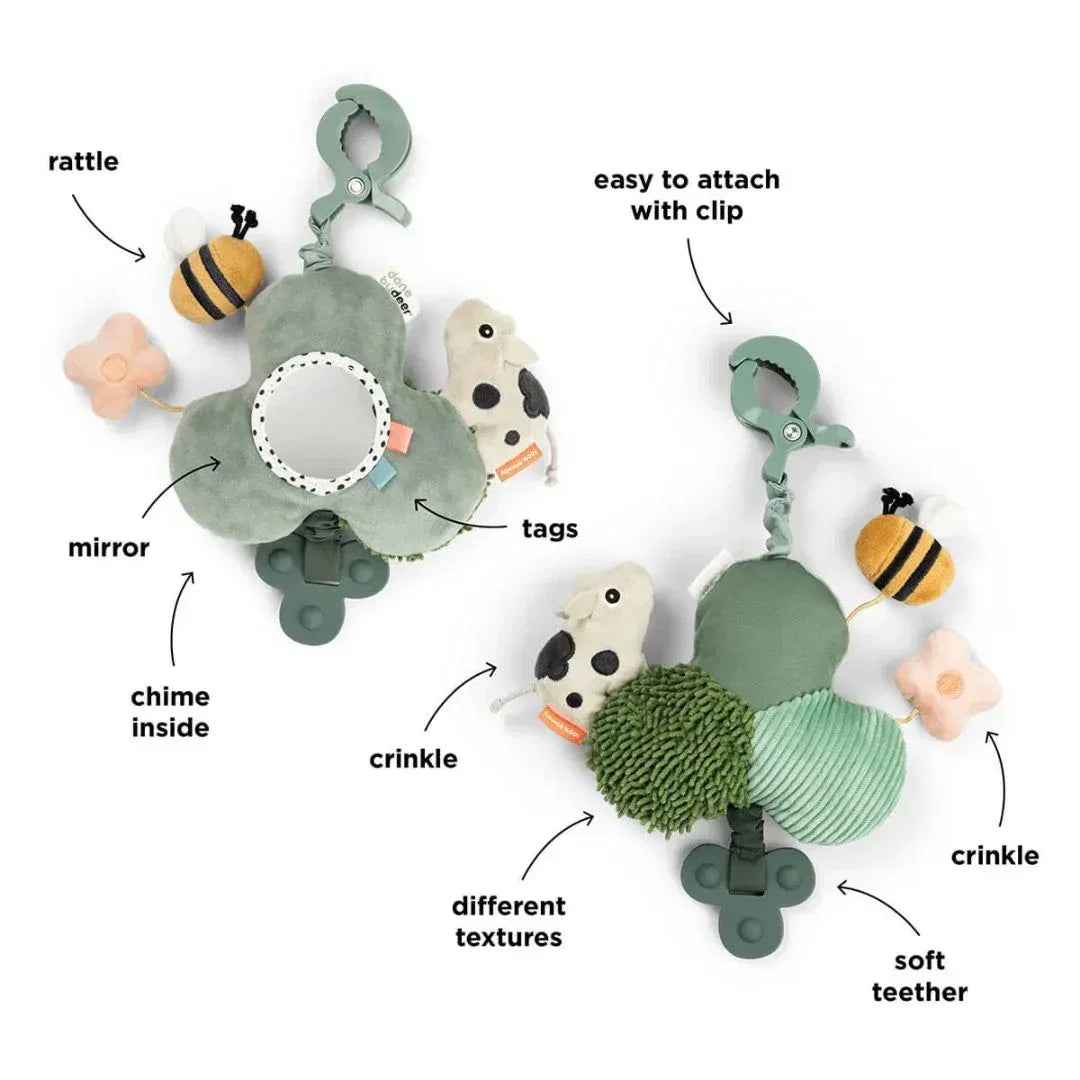 Done by Deer® To-Go Sensory Toy Tiny Farm Green - Image 3