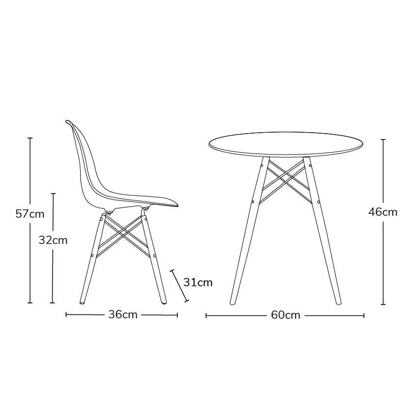 EM Furniture Scandinavian Inspired Kid's Chair White - Image 8