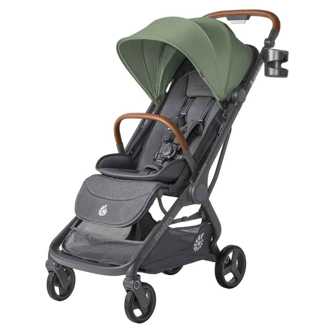 Ergobaby® Metro 3 Deluxe Compact City Stroller Willow Green - Image 4
