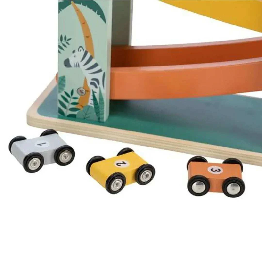 Free2Play® Wooden Mini Garage with Cars - Image 4