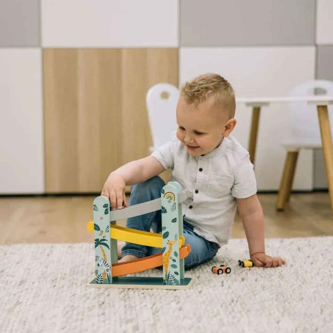 Free2Play® Wooden Mini Garage with Cars - Image 5