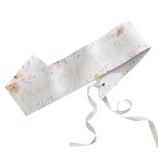 Ginger Ray® Baby Shower Mummy to Be Sash Floral - Image 2