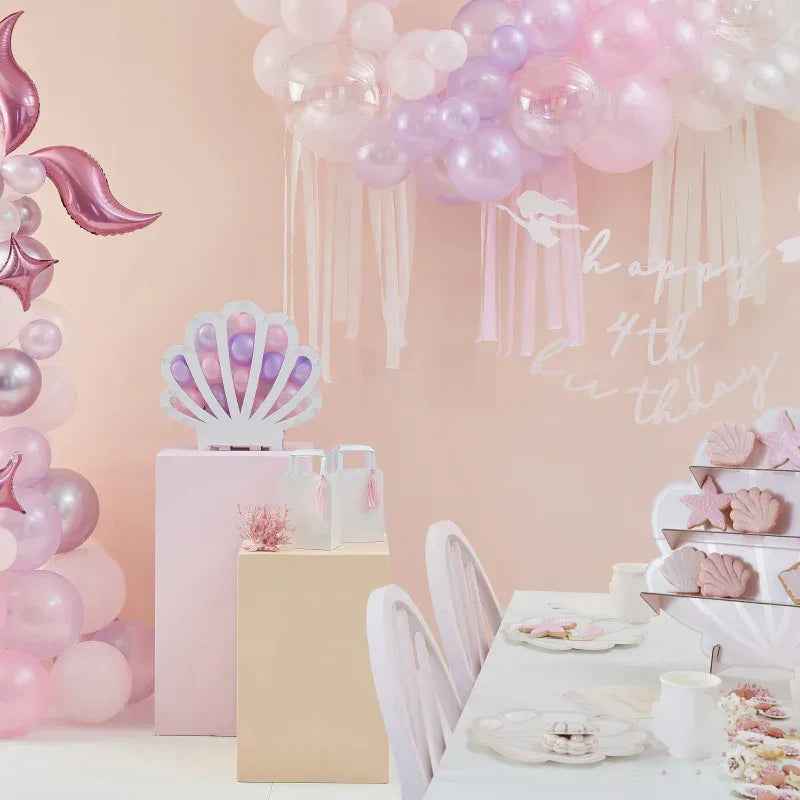 Ginger Ray® Paper Napkin Iridescent & Pink Mermaid - Image 4