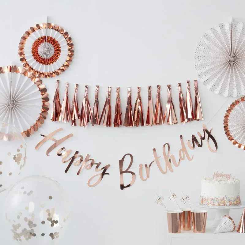 Ginger Ray® Rose Gold Foiled Spotty Paper Plate Pick & Mix - Image 3