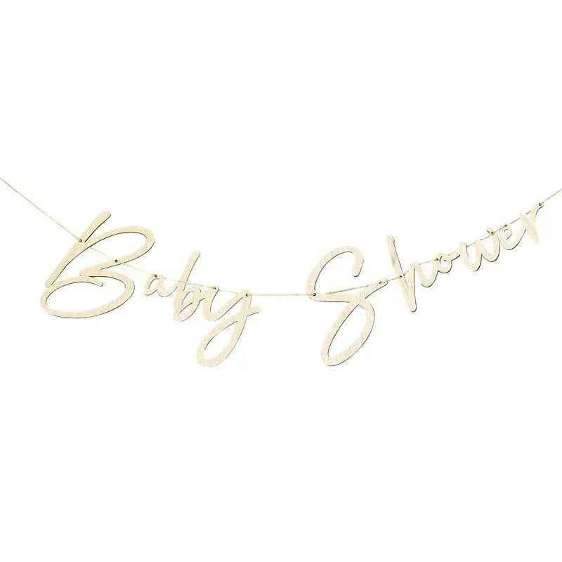 Ginger Ray® Wooden Baby Shower Bunting - Image 2