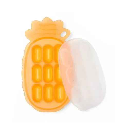 Haakaa® Silicone Nibble Tray Pineapple Tangerine
