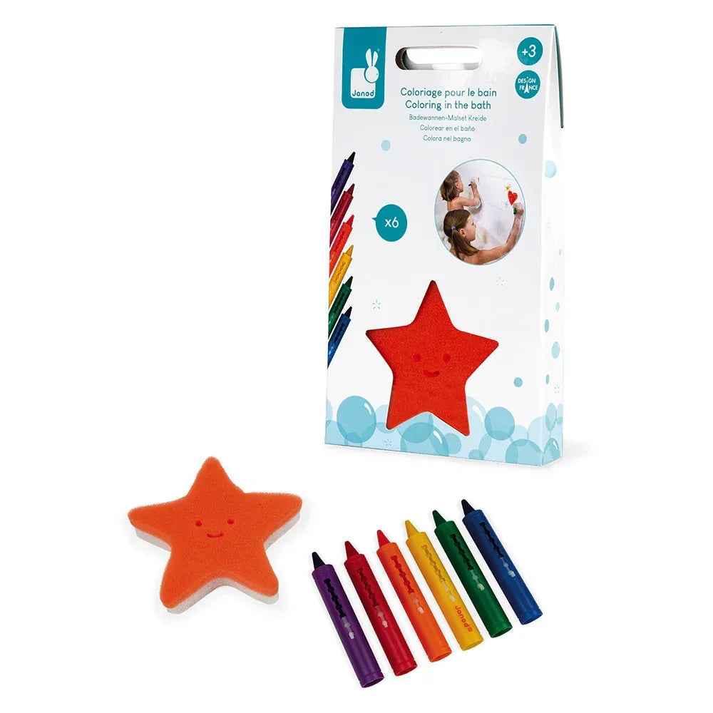 Janod® Bathcrayons with sponge - Image 3