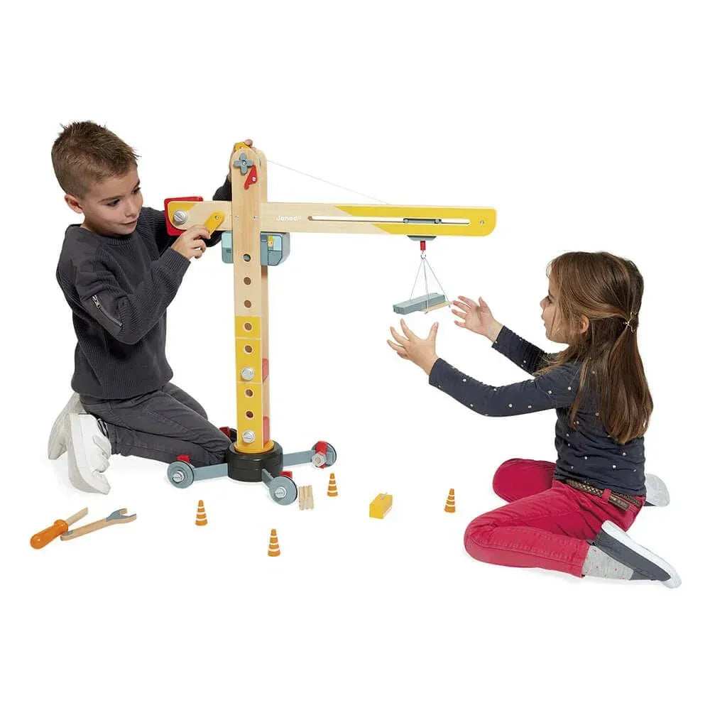 Janod® Large Wooden Crane - Image 9