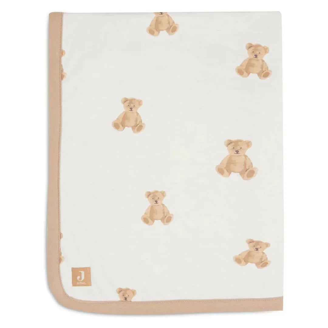 Jollein® Cotton Baby Blanket Teddy Bear 75x100 cm