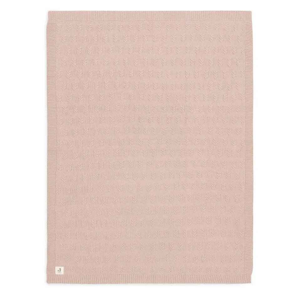 Jollein® Crib Blanket Grain Knit Wild Rose 100x150 - Image 4