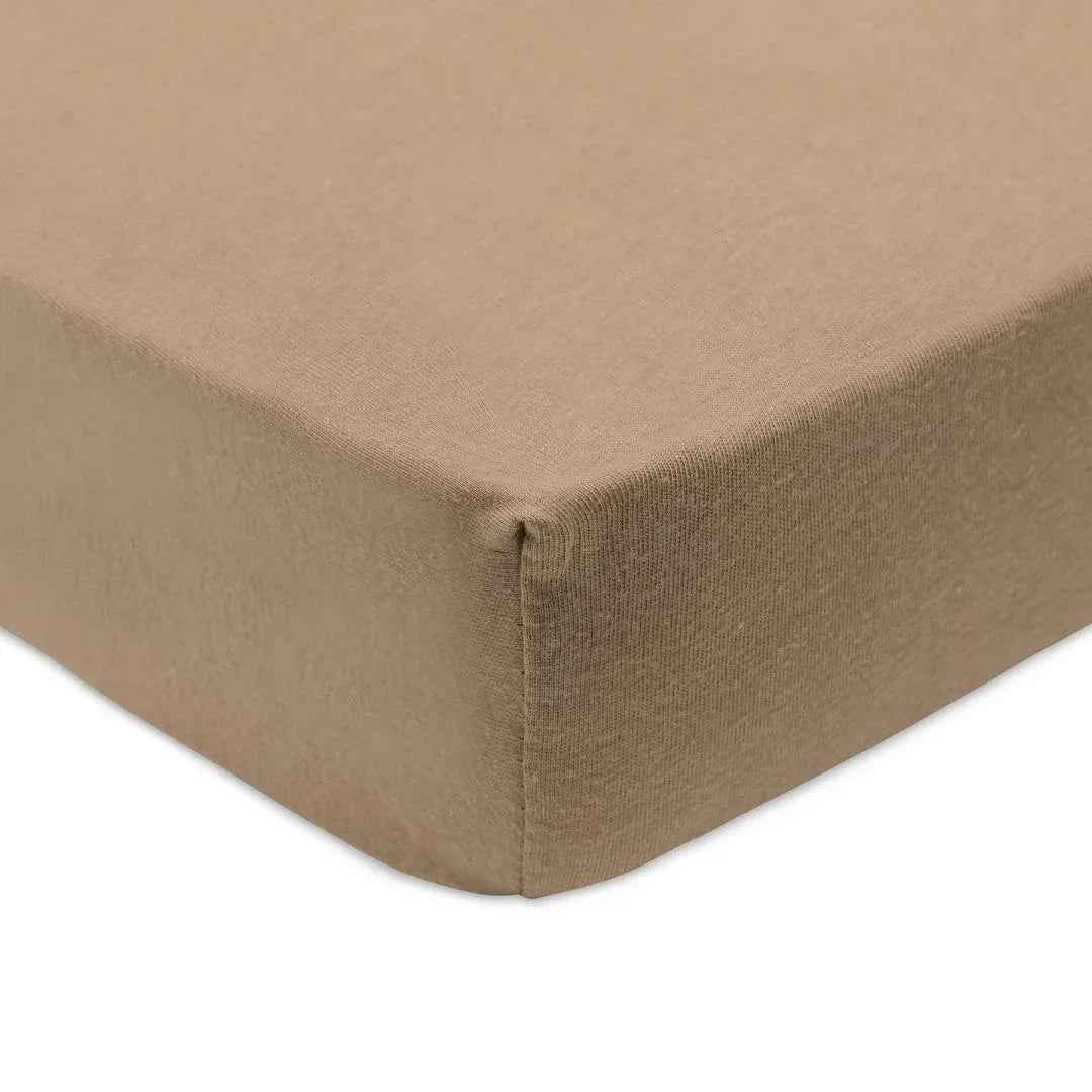 Jollein® Fitted Sheet Jersey 140x70/150x75 Wild Rose/Biscuit 2 Pack - Image 2