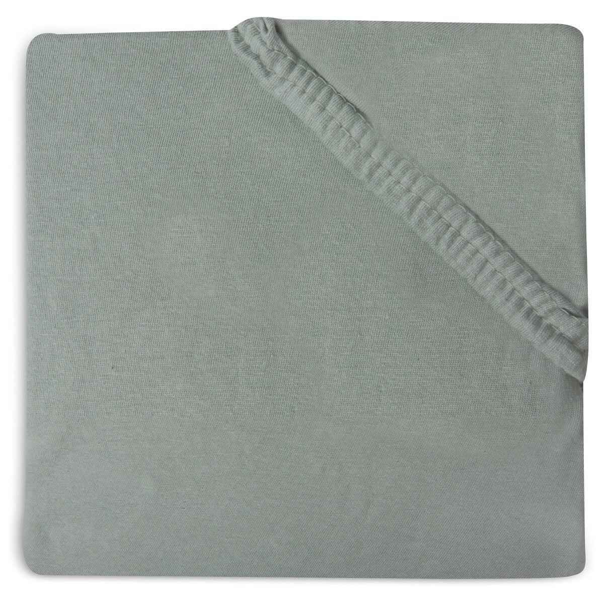 Jollein® Fitted Sheet Jersey Ash Green 140x70/150x75 - Image 2