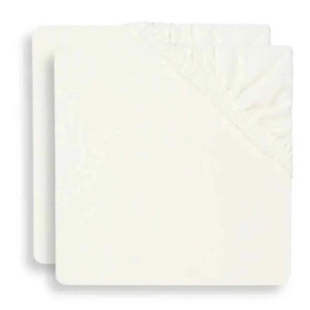 Jollein® Fitted Sheet Jersey 2pack 120x60 Ivory