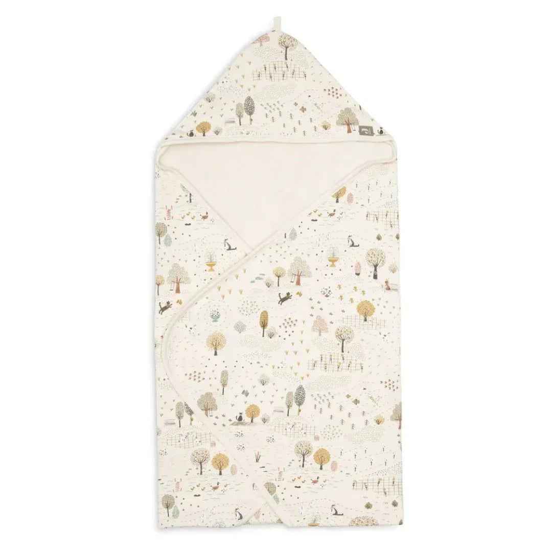 Jollein® Hooded baby towel Tiny Park 75x75 - Image 2