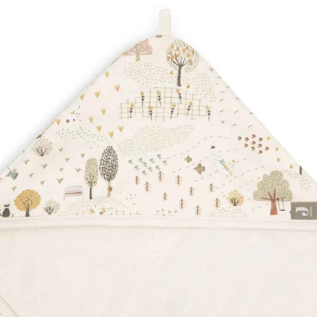 Jollein® Hooded baby towel Tiny Park 75x75 - Image 4