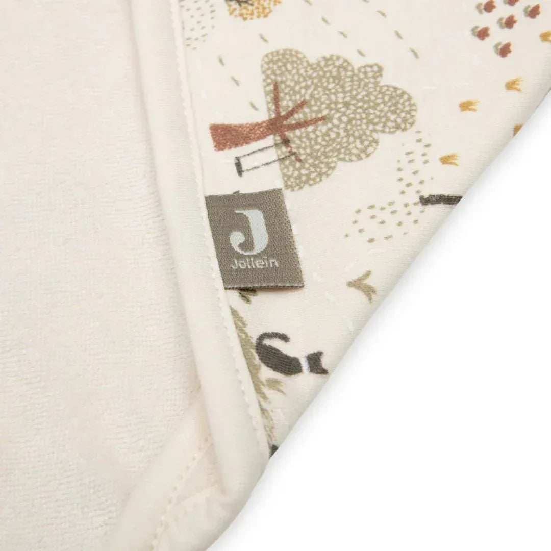 Jollein® Hooded baby towel Tiny Park 75x75 - Image 5