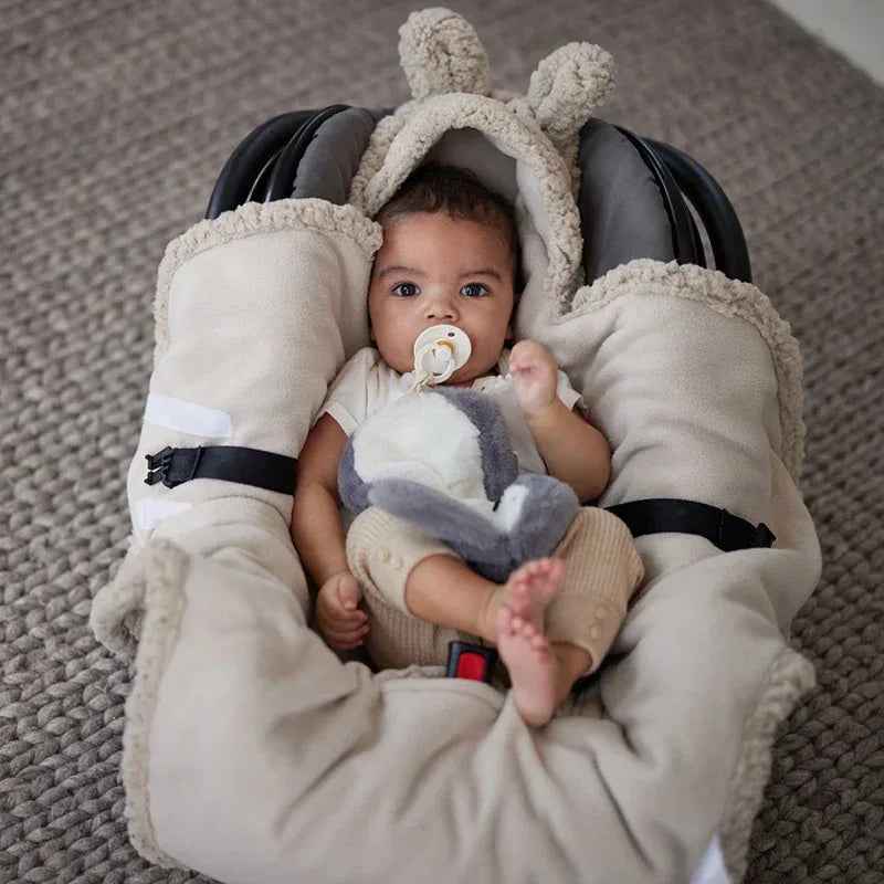 Jollein® Wrap blanket Bunny Nougat 105x100 - Image 5
