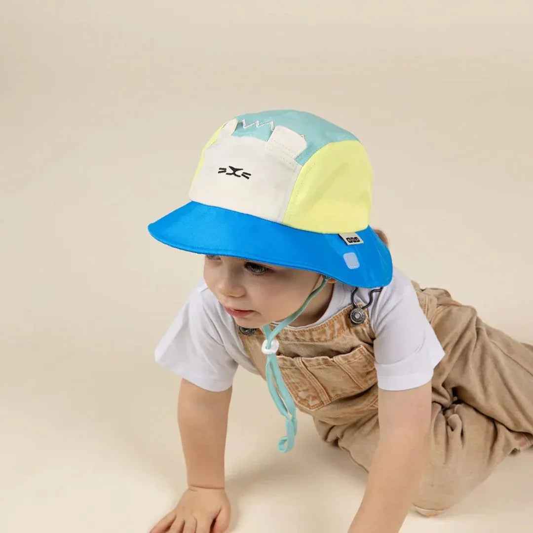 KiETLA® Klobuček Camper Hat Lion Vert Yellow Blue - Image 9