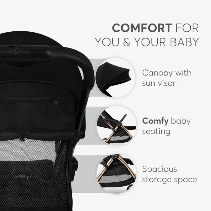 KikkaBoo® Autofolding pushchair Eden Black - Image 8