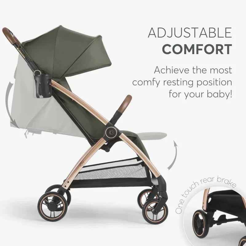 KikkaBoo® Autofolding pushchair Joy Army Green - Image 5