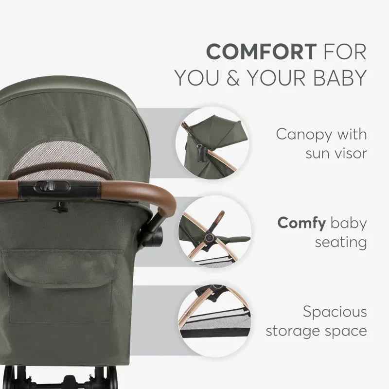 KikkaBoo® Autofolding pushchair Joy Army Green - Image 7
