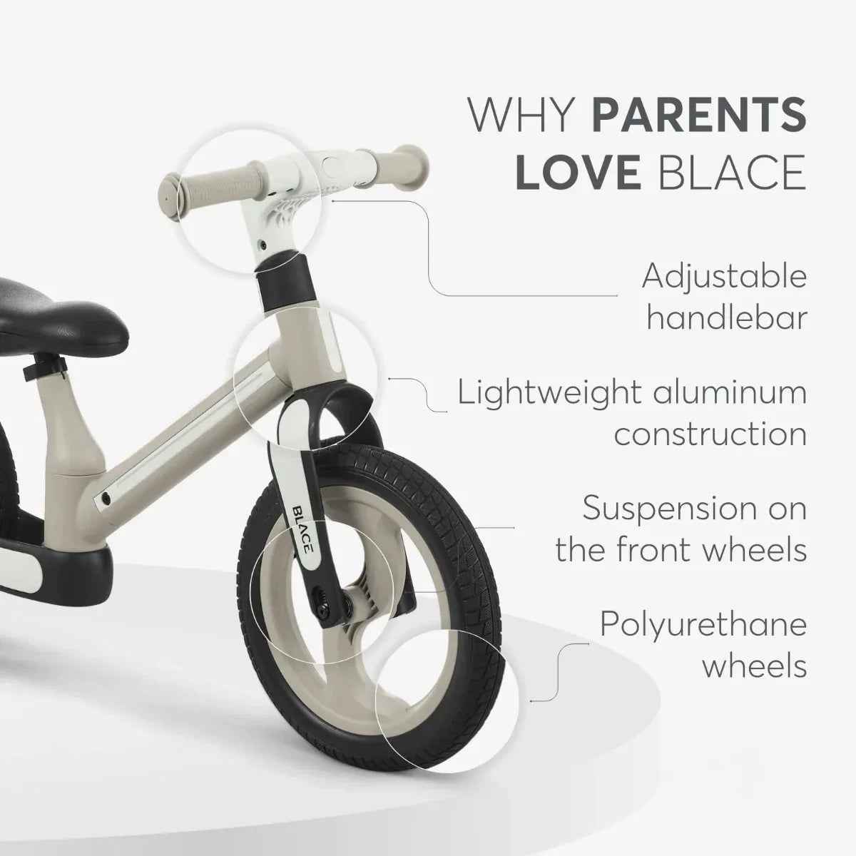KikkaBoo® Balance bike Blace Army Green - Image 6